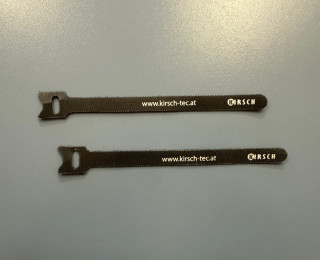Kabelbinder mit Klett Rueckseite Kirsch 1